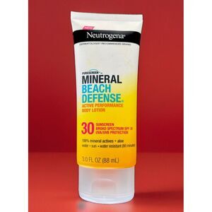 NEUTROGENA  100% Mineral Beach Defense Active Body Lotion‎ 3oz SPF 30 SUNSCREEN